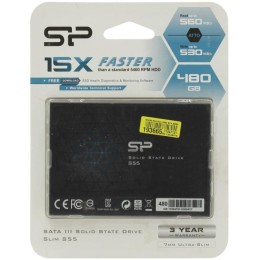 SSD накопитель Silicon Power SSD 480Gb S55 SP480GBSS3S55S25 {SATA3.0, 7mm}